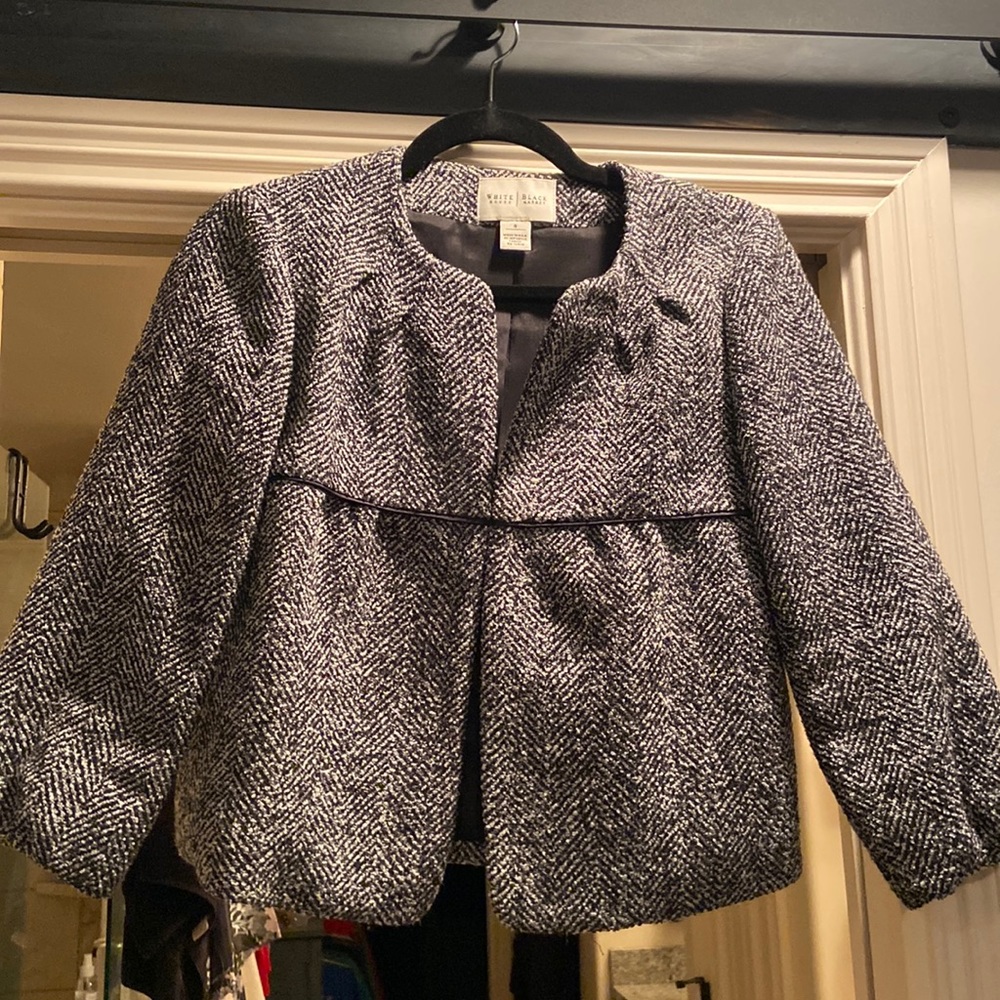 WHBM - black & white jacket